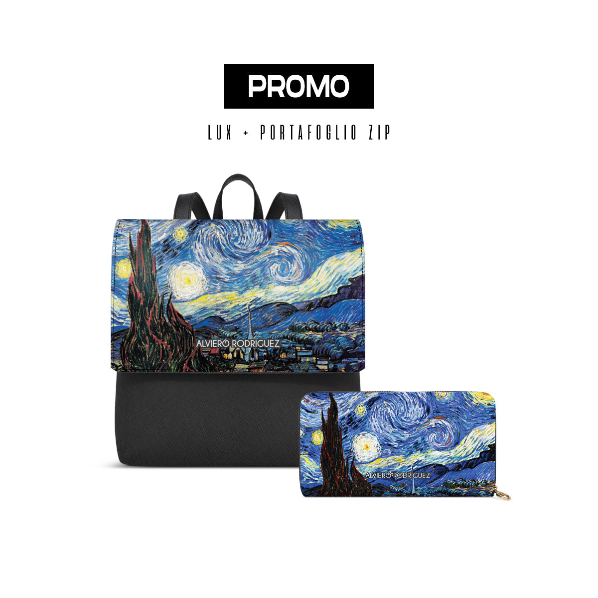Promo Zainetto Lux + Portafoglio Zip Notte Stellata
