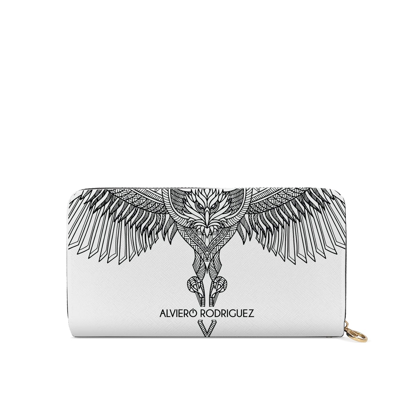 Portafogli Zip Bianco Gufo