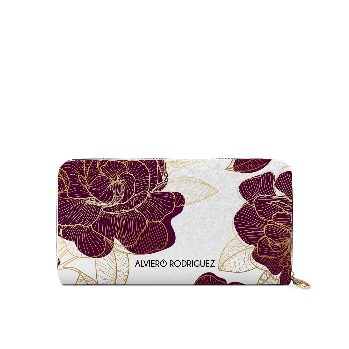 Portafogli Zip Bianco Royal Roses