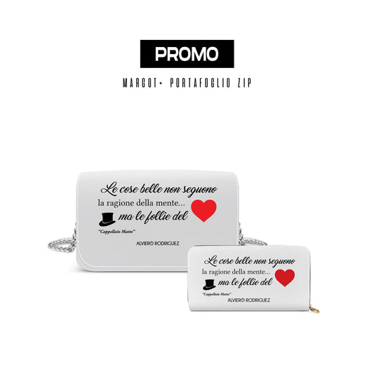 Promo Margot + Portafoglio Zip Bianco Le Cose Belle