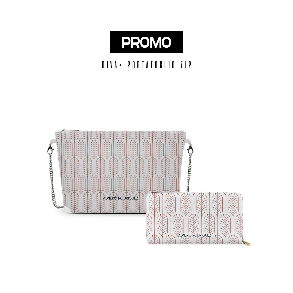 Promo diva + Portafoglio Zip Bianco Arabic