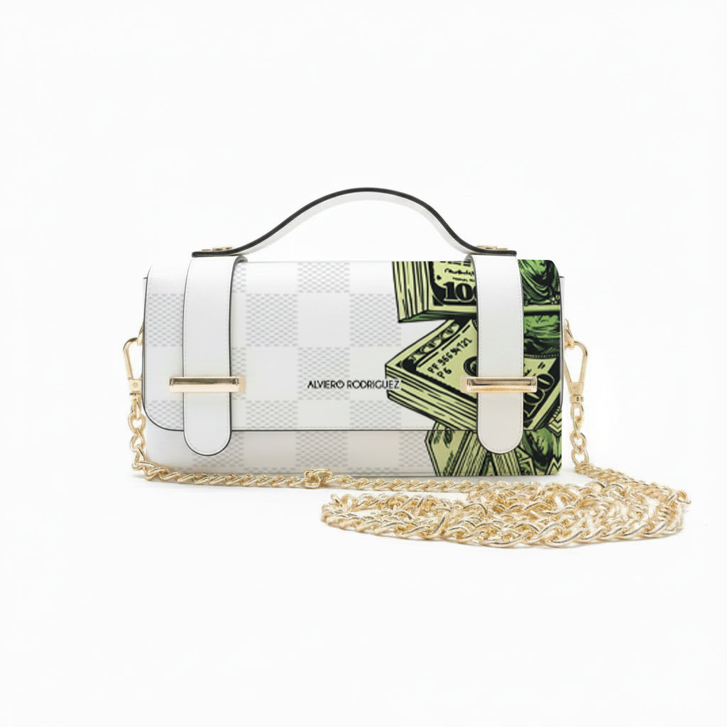 Borsa Chery Dollar Pattern White