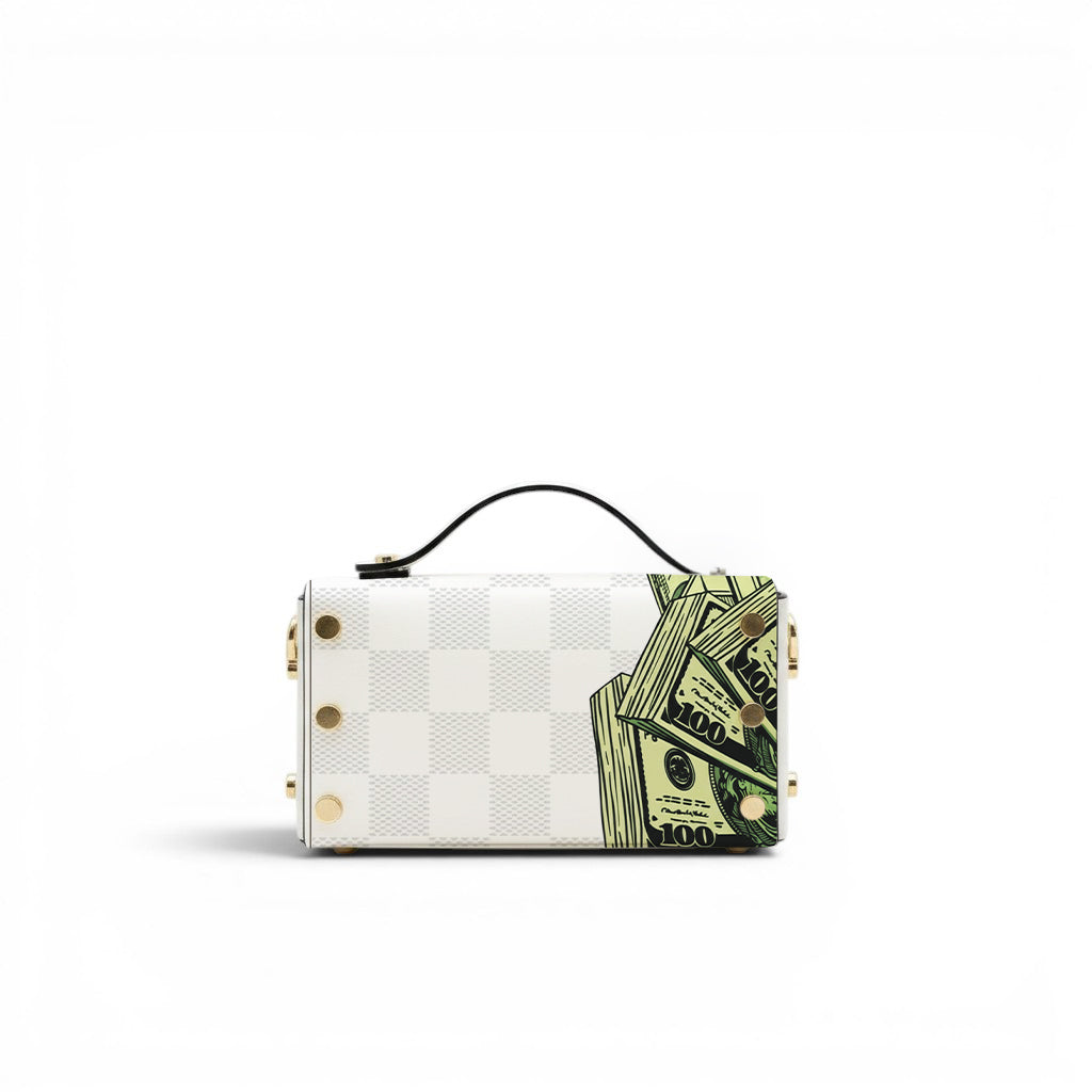 Borsa Chery Dollar Pattern White