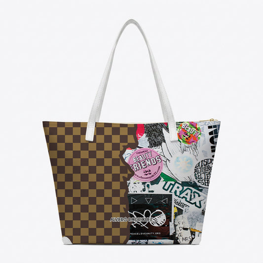 SHOPPER MAXI HALF BROWN