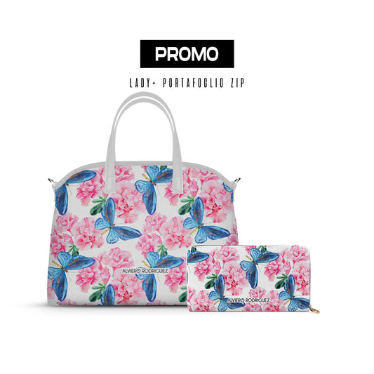 Promo Lady + Portafoglio Zip Bianco Azalea