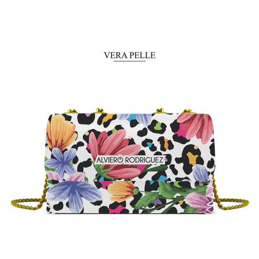 Borsa Madame Bianca Flowers Leopard