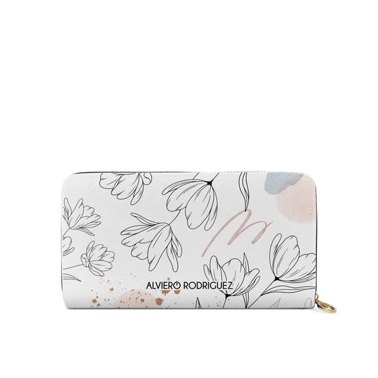 Portafogli Zip Bianco Art of Flowers