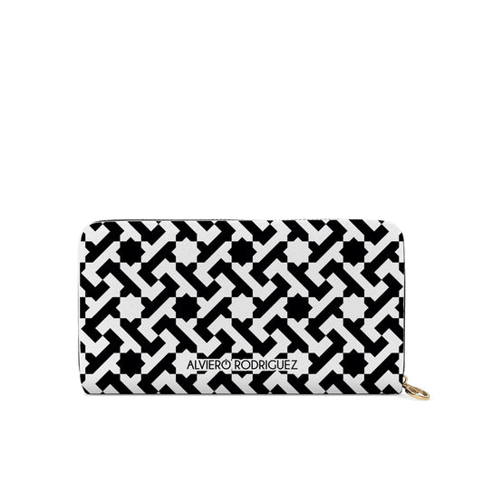 Portafogli Zip Bianco Essential Line Black