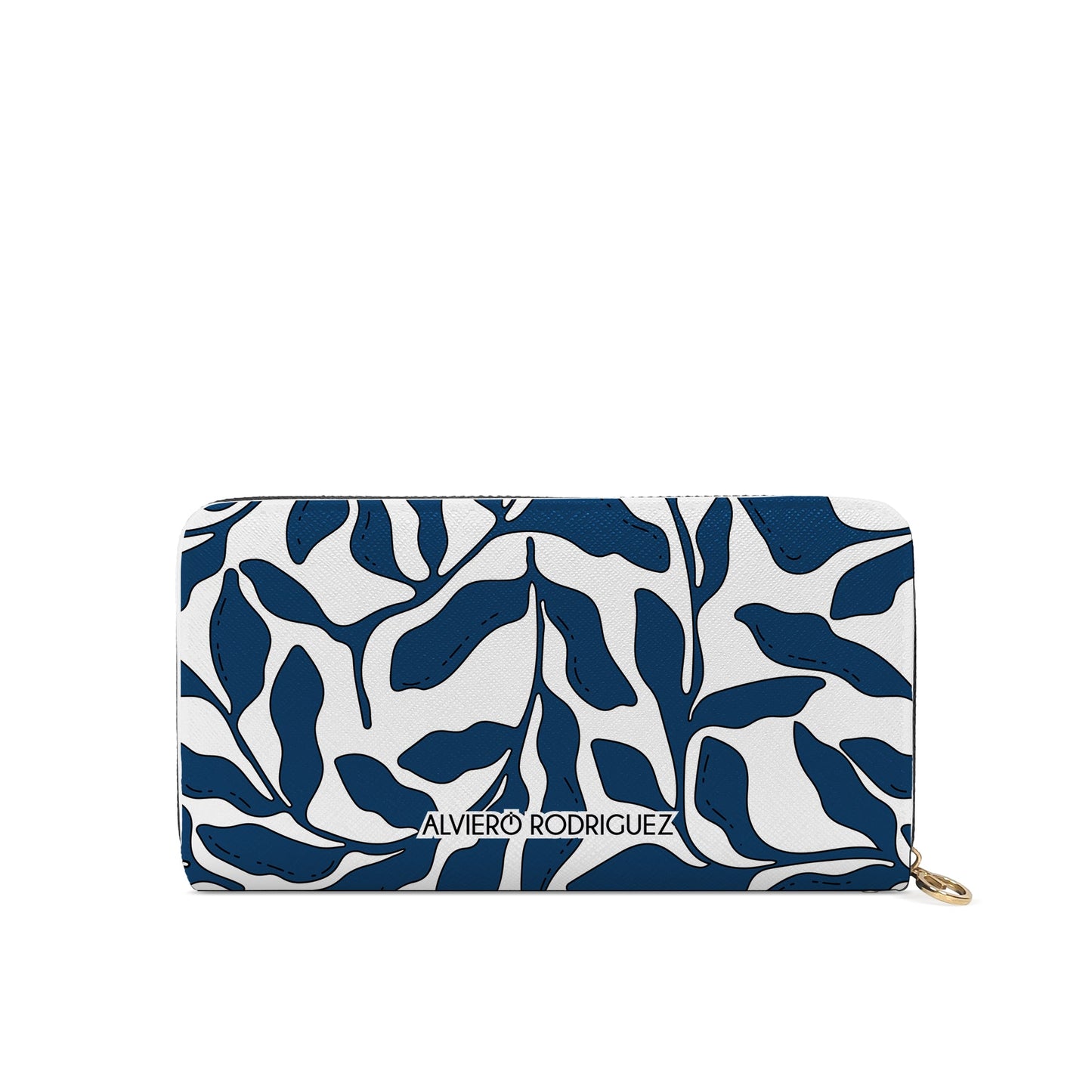 Portafogli Zip Bianco Intense Blue