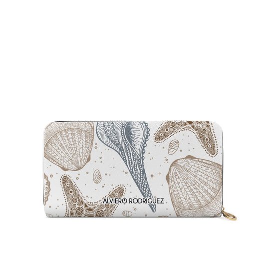 Portafogli Zip Bianco Stars Marine