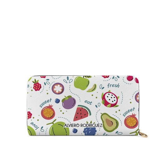 Portafogli Zip Bianco Fruit