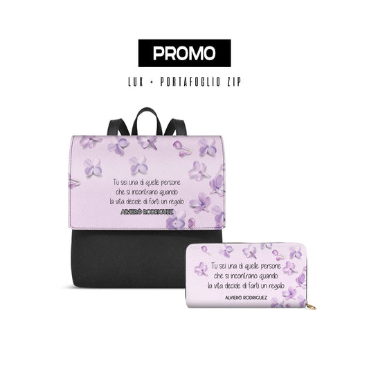 Promo Zainetto Lux + Portafoglio Zip Regalo