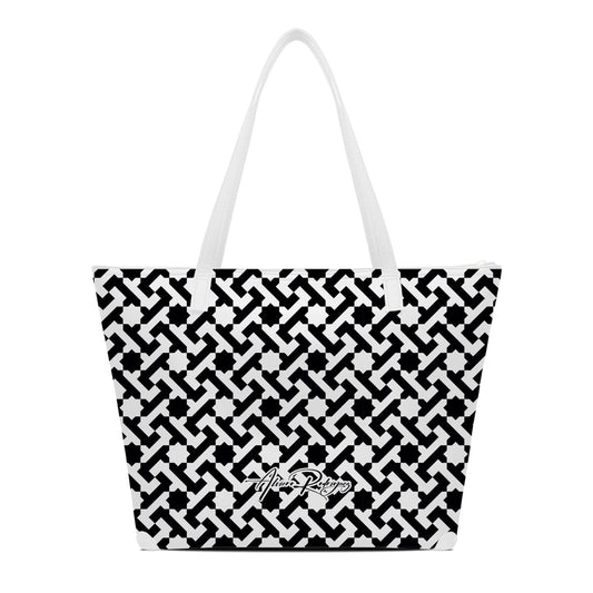 SHOPPER MAXI BIANCA ESSENTIAL LINE BLACK