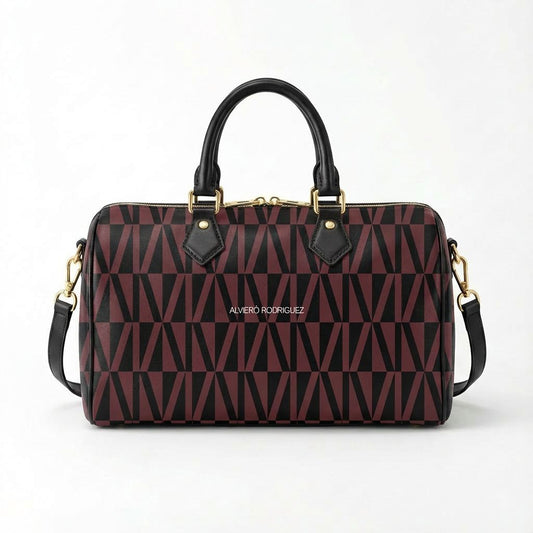 BAULETTO MAXI AR NEW PATTERN BORGOGNA E NERO