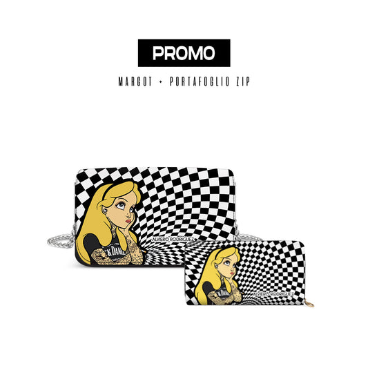 Promo Margot + Portafoglio Zip  Alice Tattoo