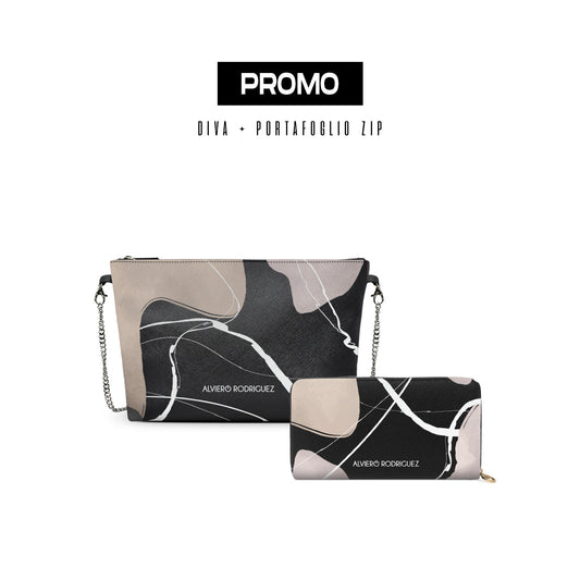 Promo diva + Portafoglio Zip Fashion Ink