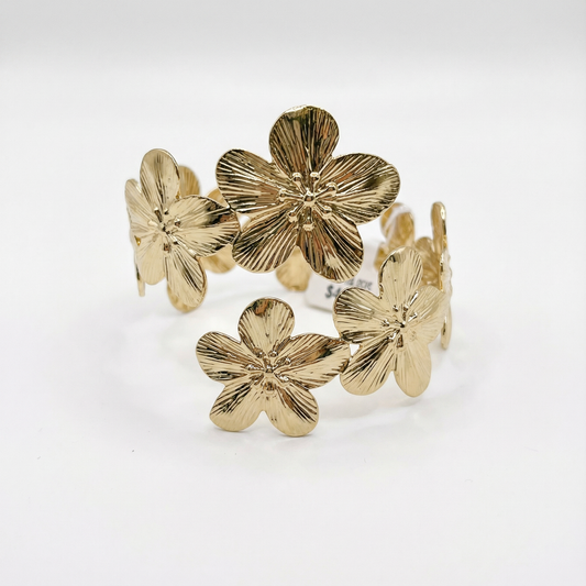 Bracciale rigido a Fiori