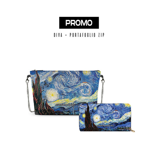 Promo diva + Portafoglio Zip Notte Stellata