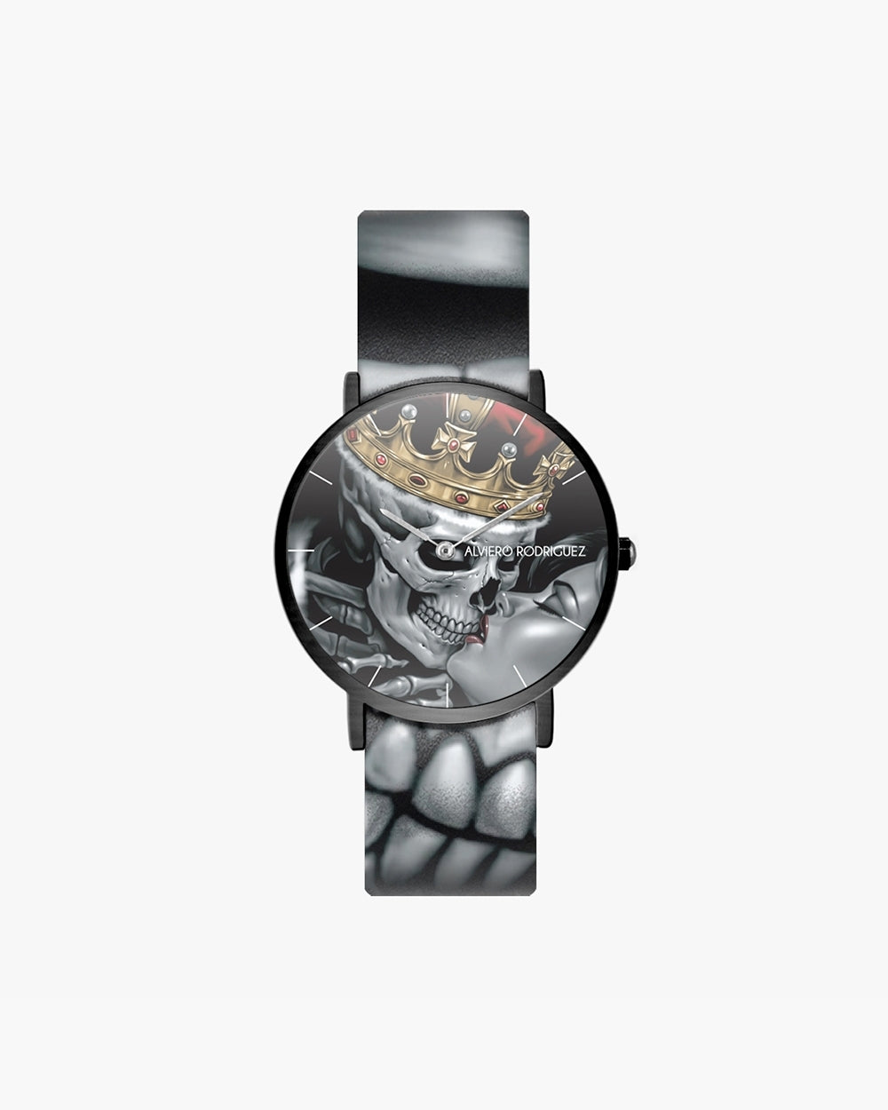 OROLOGIO NERO SKULL LOVE